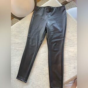 Black Faux Leather Leggings
